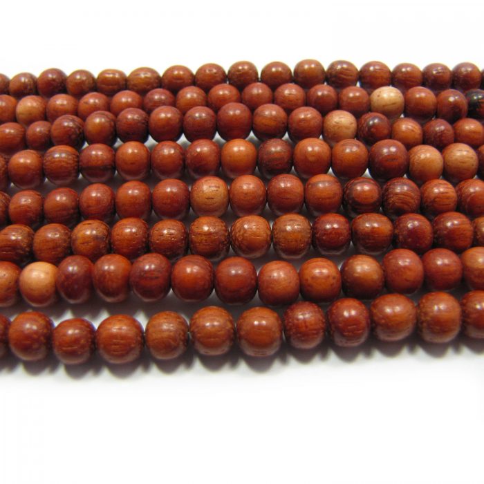 15mm Sibucao Redwood Round Premium Wood Beads 15 inch strand