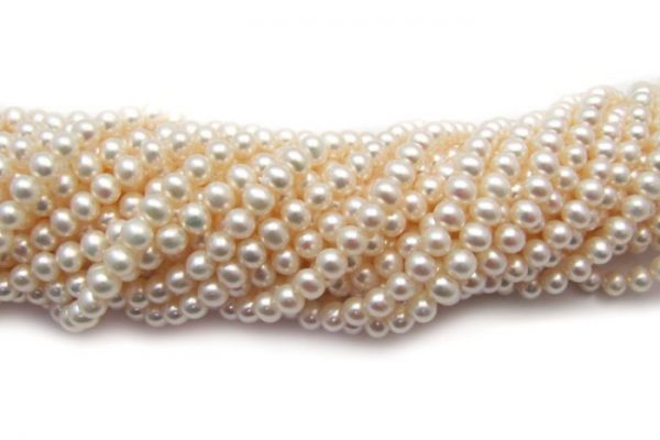 potato cream fresh water pearls twisted bundle