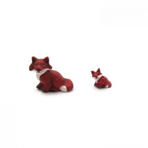 Ceramic Bead Large and Small Fox