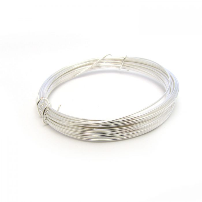 47-029-21-14 Beadalon Silver Plated Copper Jewelry Wire, Half Round, 21ga -  Rings & Things