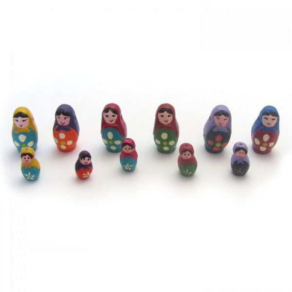 Babushka Dolls ceramic beads large and small