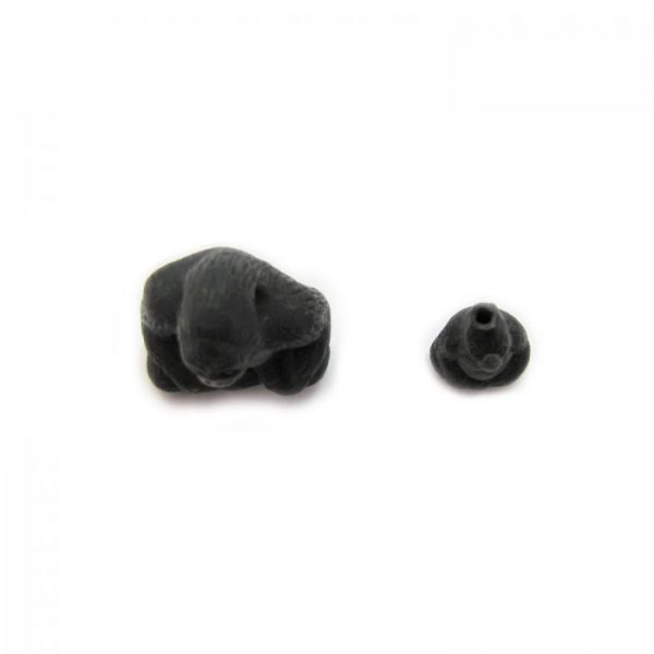 gorilla large and small ceramic beads from above