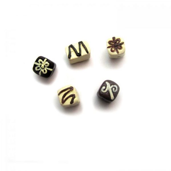 Chocolates ceramic beads large and small