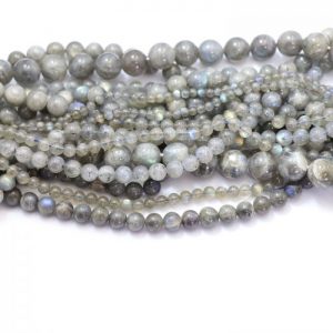 Labradorite strand smooth round stones group image