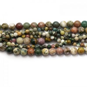 Ocean Jasper strand smooth round stones group image