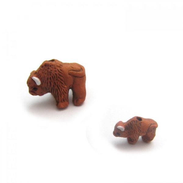buffalo large and small ceramic beads