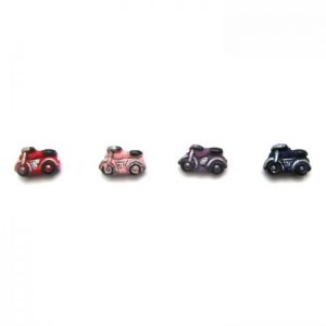 ceramic animal beads large and small - Motorcycle