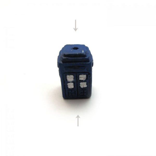 ceramic animal beads large and small - police box tardis