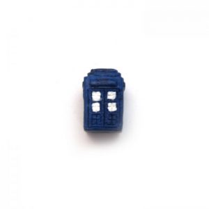 ceramic animal beads large and small - police box tardis