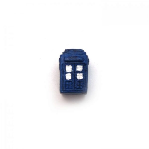 ceramic animal beads large and small - police box tardis