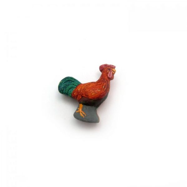 ceramic animal beads large and small - rooster