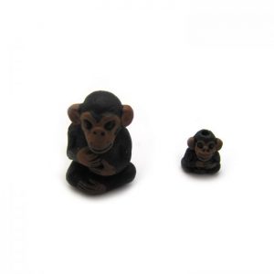 chimp large and small ceramic beads