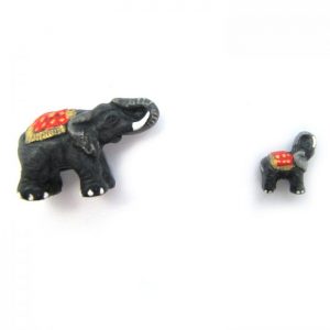 elephant with rug ceramic beads large and small