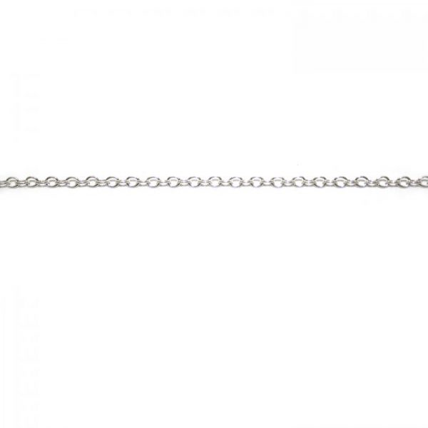 oval chain 1813 base metal silver plated length