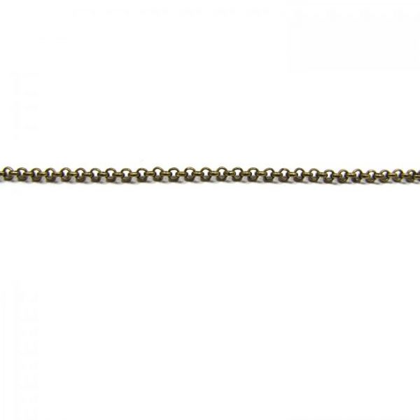 rolo chain 15XB base metal - antique gold length