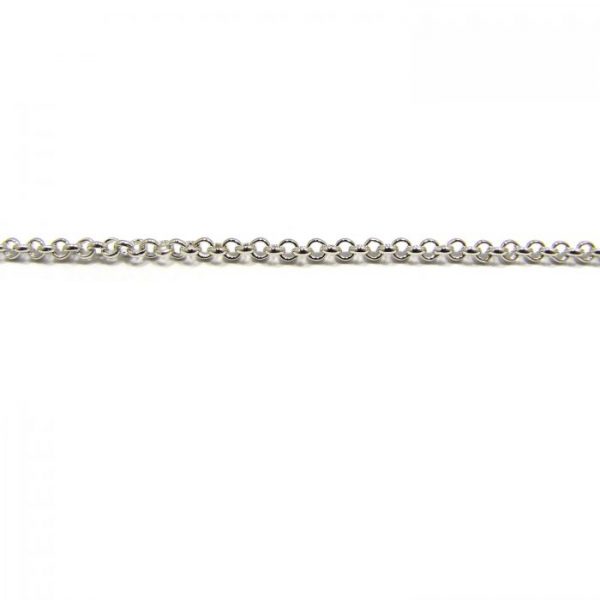 rolo chain 15XB base metal - silver plated length