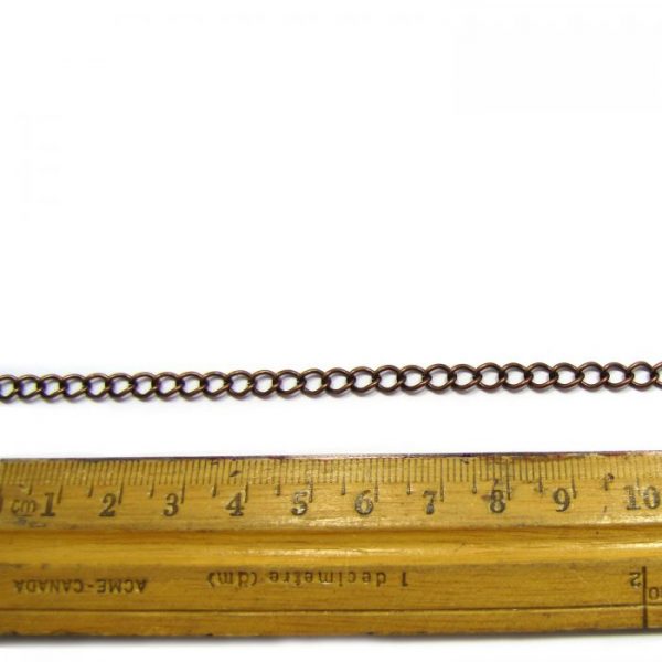 curb chain ch 6 antique copper ruler