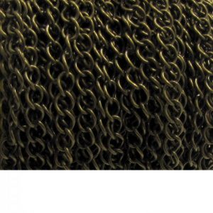 curb chain ch 6 brass oxidized spool