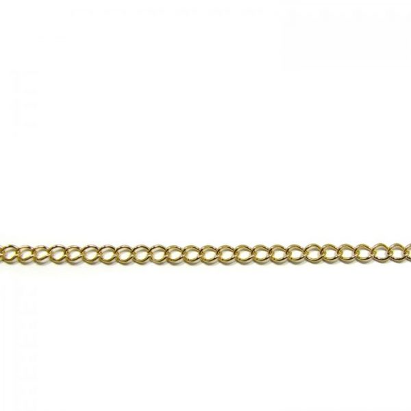 curb chain ch 6 gold plated length