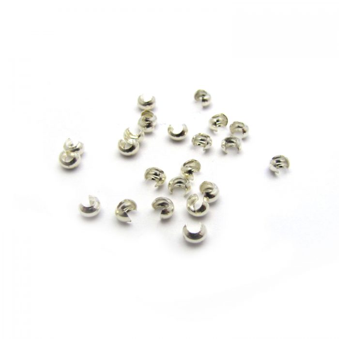 Sterling Silver Crimp Covers – The Bead Merchant