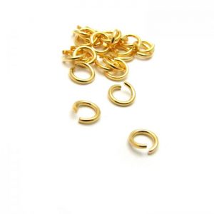 base metal gold plated jump ring