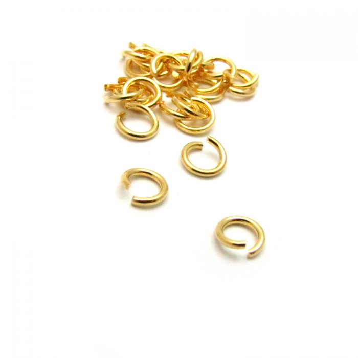 Jump Rings Base Metal – Gold Plated