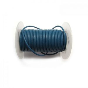 blue leather cord