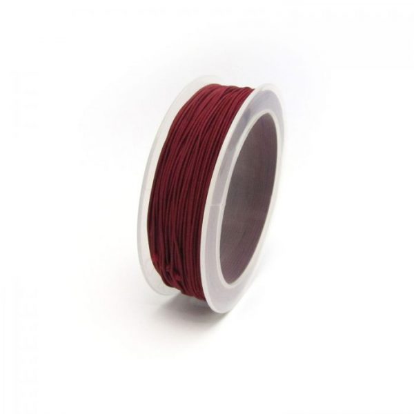 material covered elastic 1mm Maroon