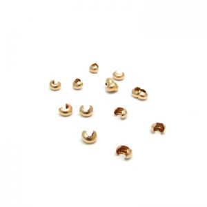 crimp cover gold fill 4mm