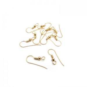 gold fill shepperd hook with ball