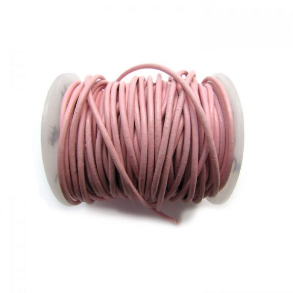 pink leather cord