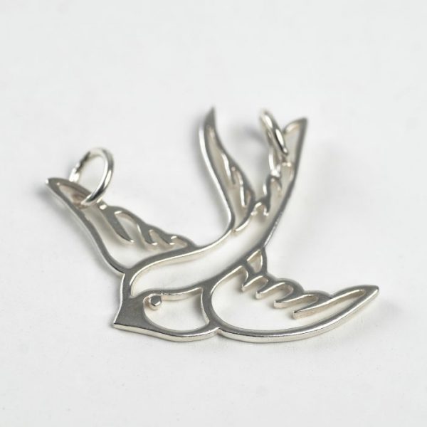 Swallow Link - Sterling Silver