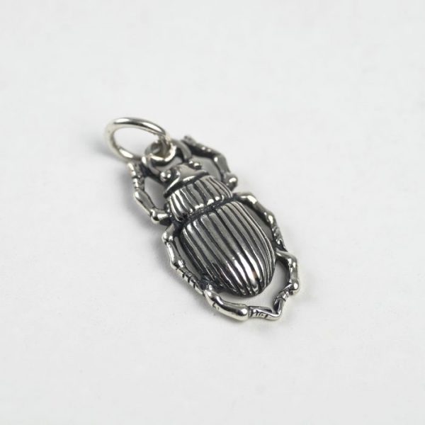 Scarab Charm - Sterling Silver