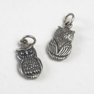 Owl Charm - Sterling Silver