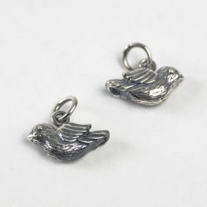 Bird Charm - Sterling Silver