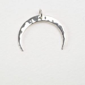 Sterling Silver Downward Crescent Charm