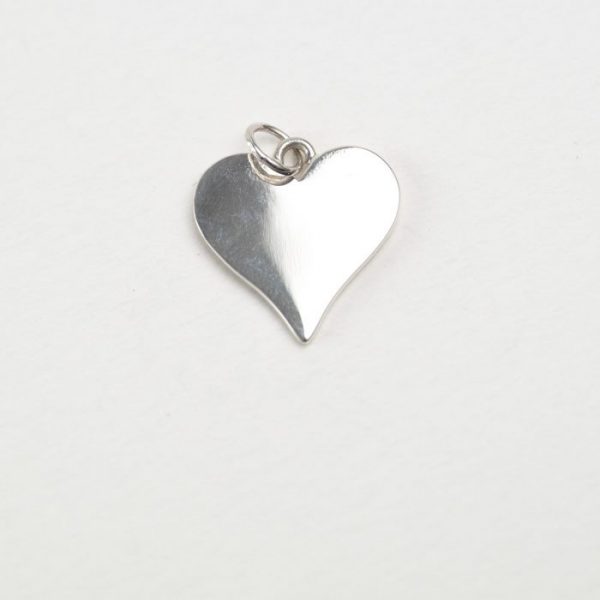 Sterling Silver Heart Shaped Tag