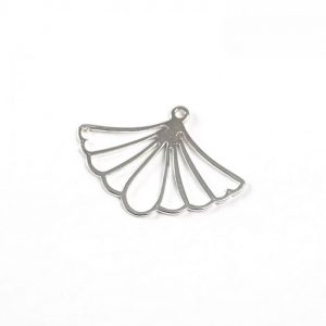 Sterling Silver Ginkgo Leaf (Outlined)