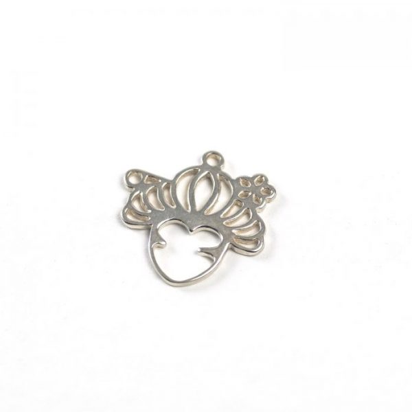 Sterling Silver Geisha Face (Outlined)