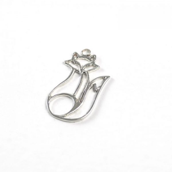 Sterling Silver Outlined Fox