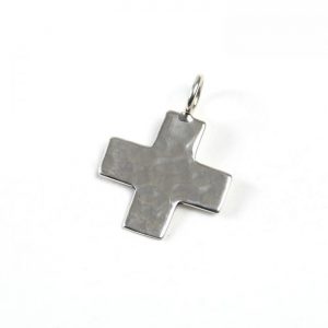 Sterling Silver Cross (Hammered)