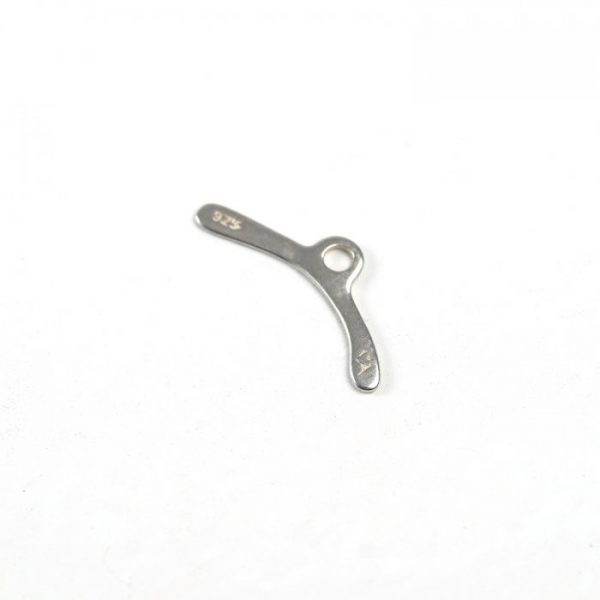 sterling silver #147 Toggle Bar (Curved)