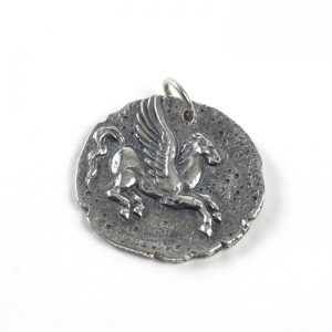 Sterling Silver Pegasus Coin Charm