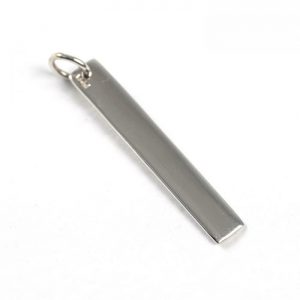 Sterling Silver Long Rectangle Charm