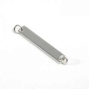 Sterling Silver Long Rectangle Link