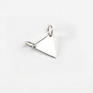 Sterling Silver Triangle Tag Link