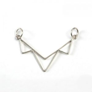 Sterling Silver Multi-Triangle Link