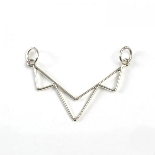 Sterling Silver Multi-Triangle Link