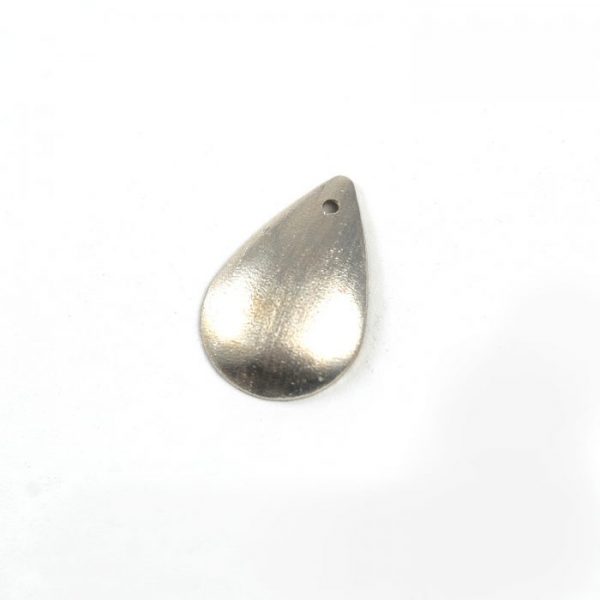 Sterling Silver Brushed Drop