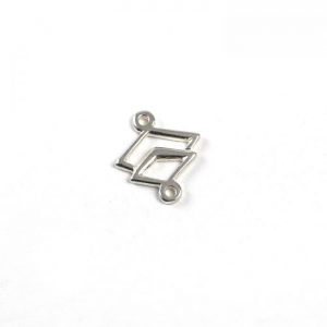 Sterling Silver Rhombus Link